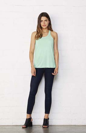 Tops bella & canvas flowy racerback tank top